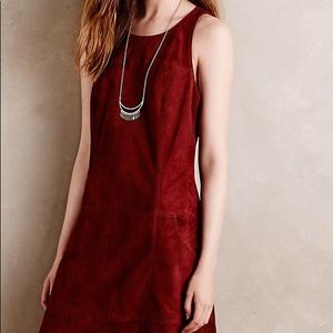 ANTHROPOLOGIE Moulinette Soeurs Sedna Suede Dress